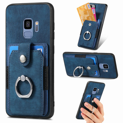 Retro Skin-feel Ring Card Wallet Phone Case, For Samsung Galaxy A56 5G, For Samsung Galaxy A36, For Samsung Galaxy S25 5G, For Samsung Galaxy S25+ 5G, For Samsung Galaxy S25 Ultra 5G, For Sumsung Galaxy A55 5G, For Samsung Galaxy S24 Ultra 5G����������...