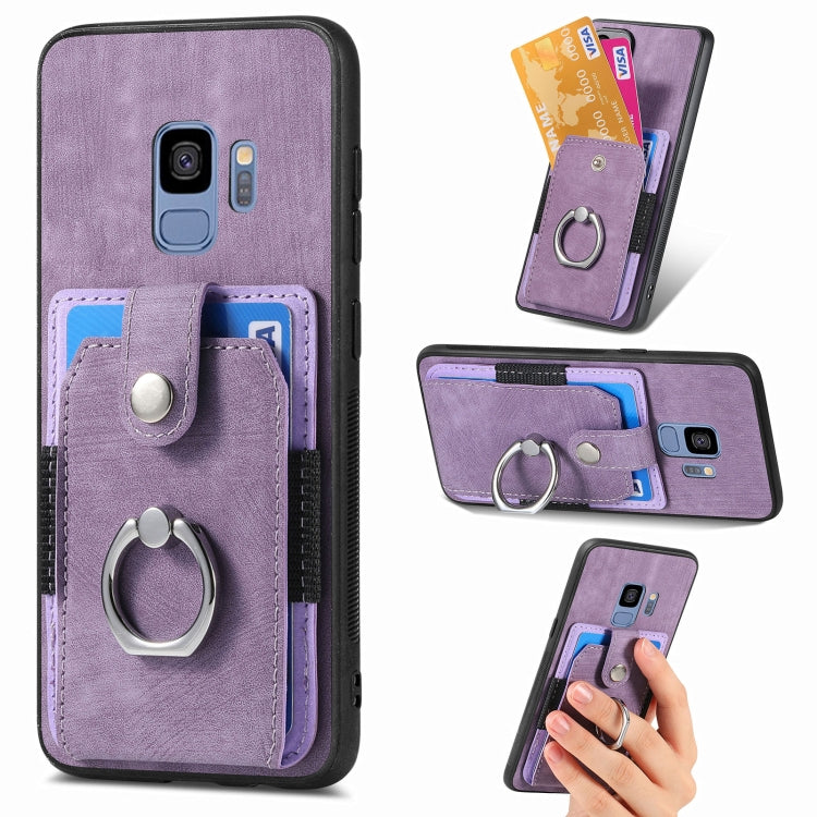Retro Skin-feel Ring Card Wallet Phone Case, For Samsung Galaxy A56 5G, For Samsung Galaxy A36, For Samsung Galaxy S25 5G, For Samsung Galaxy S25+ 5G, For Samsung Galaxy S25 Ultra 5G, For Sumsung Galaxy A55 5G, For Samsung Galaxy S24 Ultra 5G����������...
