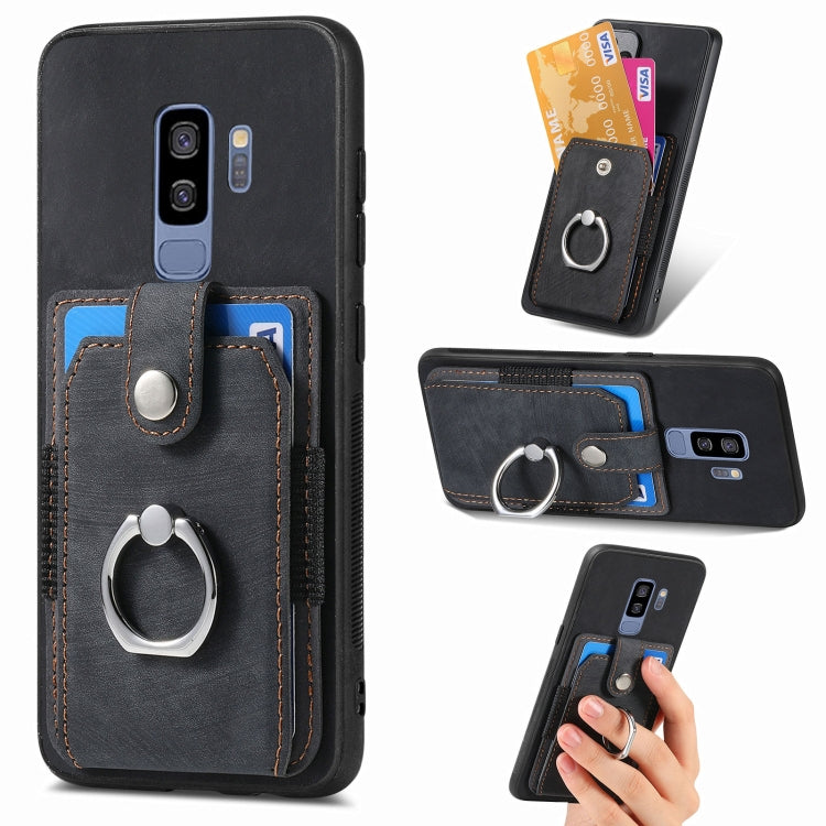 Retro Skin-feel Ring Card Wallet Phone Case, For Samsung Galaxy A56 5G, For Samsung Galaxy A36, For Samsung Galaxy S25 5G, For Samsung Galaxy S25+ 5G, For Samsung Galaxy S25 Ultra 5G, For Sumsung Galaxy A55 5G, For Samsung Galaxy S24 Ultra 5G����������...