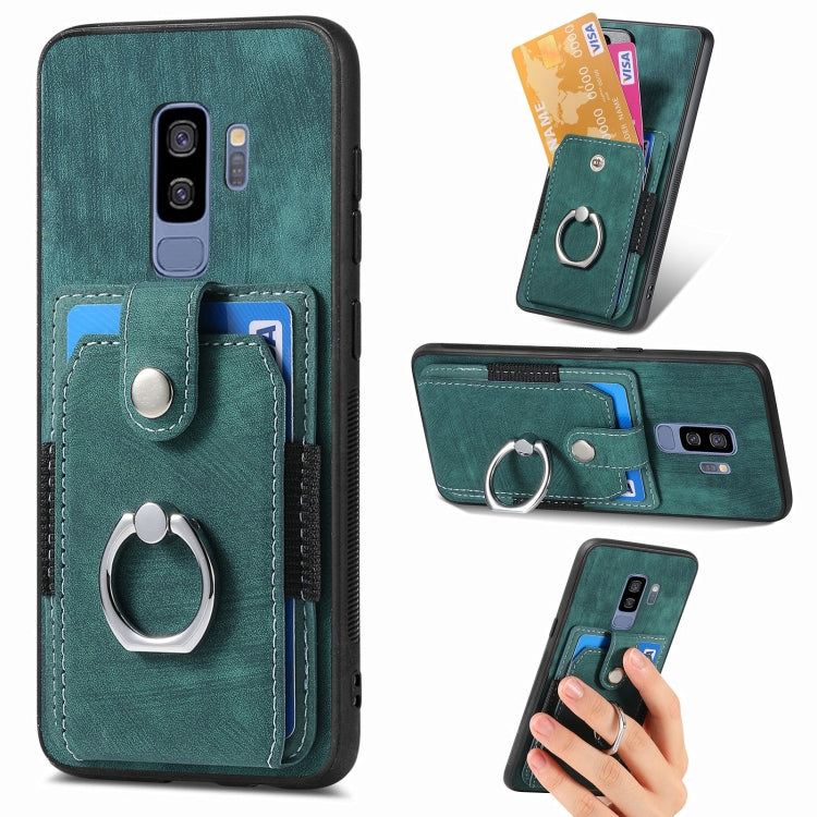 Retro Skin-feel Ring Card Wallet Phone Case, For Samsung Galaxy A56 5G, For Samsung Galaxy A36, For Samsung Galaxy S25 5G, For Samsung Galaxy S25+ 5G, For Samsung Galaxy S25 Ultra 5G, For Sumsung Galaxy A55 5G, For Samsung Galaxy S24 Ultra 5G����������...