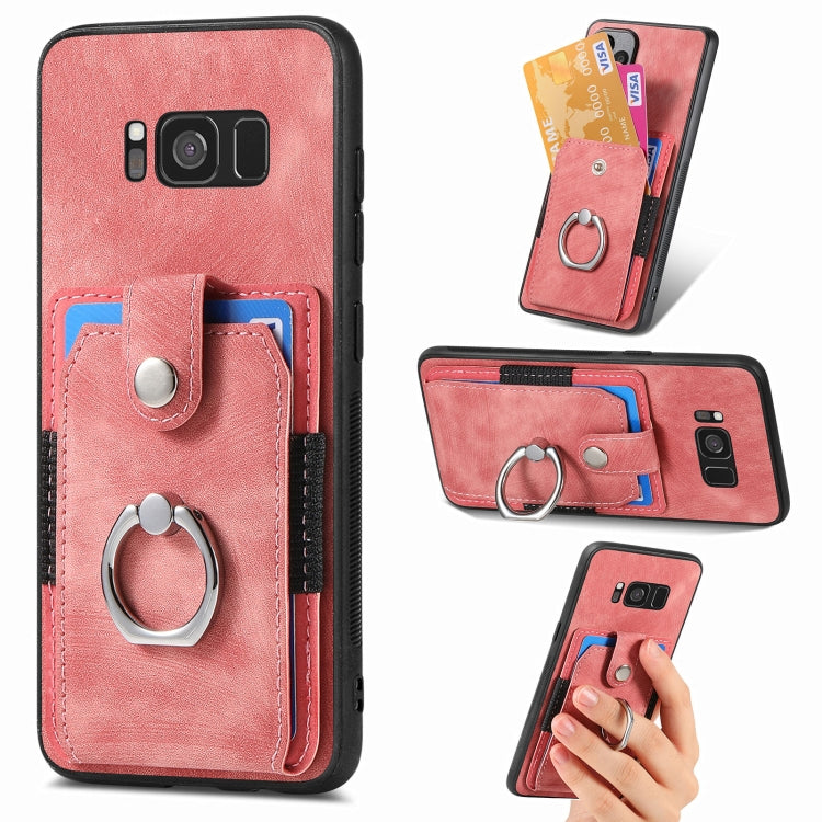 Retro Skin-feel Ring Card Wallet Phone Case, For Samsung Galaxy A56 5G, For Samsung Galaxy A36, For Samsung Galaxy S25 5G, For Samsung Galaxy S25+ 5G, For Samsung Galaxy S25 Ultra 5G, For Sumsung Galaxy A55 5G, For Samsung Galaxy S24 Ultra 5G����������...