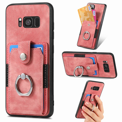 Retro Skin-feel Ring Card Wallet Phone Case, For Samsung Galaxy A56 5G, For Samsung Galaxy A36, For Samsung Galaxy S25 5G, For Samsung Galaxy S25+ 5G, For Samsung Galaxy S25 Ultra 5G, For Sumsung Galaxy A55 5G, For Samsung Galaxy S24 Ultra 5G����������...