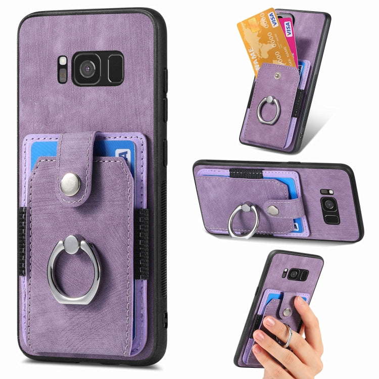 Retro Skin-feel Ring Card Wallet Phone Case, For Samsung Galaxy A56 5G, For Samsung Galaxy A36, For Samsung Galaxy S25 5G, For Samsung Galaxy S25+ 5G, For Samsung Galaxy S25 Ultra 5G, For Sumsung Galaxy A55 5G, For Samsung Galaxy S24 Ultra 5G����������...