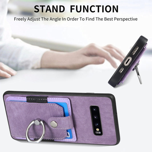 Retro Skin-feel Ring Card Wallet Phone Case, For Samsung Galaxy A56 5G, For Samsung Galaxy A36, For Samsung Galaxy S25 5G, For Samsung Galaxy S25+ 5G, For Samsung Galaxy S25 Ultra 5G, For Sumsung Galaxy A55 5G, For Samsung Galaxy S24 Ultra 5G����������...