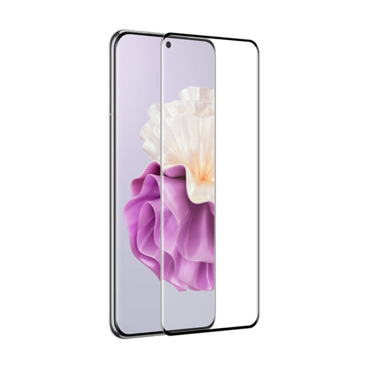 ENKAY Film en Verre Trempé Entièrement Courbé 3D à Colle Chaude, Pour Huawei P60 Pro / Art (1pc)