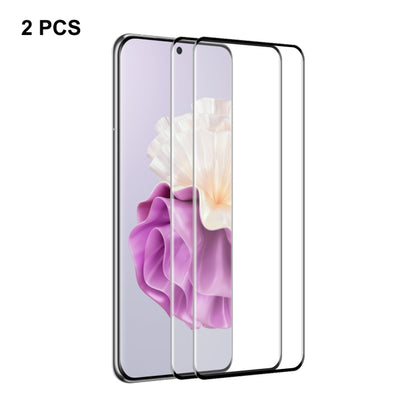 2pcs ENKAY 3D Curved Full Glue Hot Bending Tempered Glass Full Film, For Huawei P60 Pro / Art(2pcs)