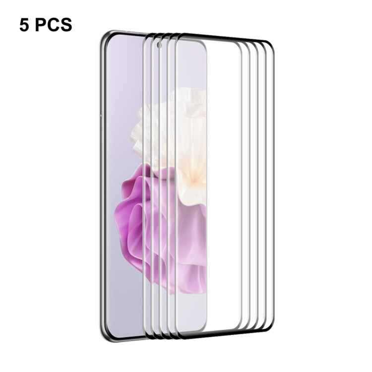 5pcs ENKAY 3D Curved Full Glue Hot Bending Tempered Glass Full Film, For Huawei P60 Pro / Art(5pcs)