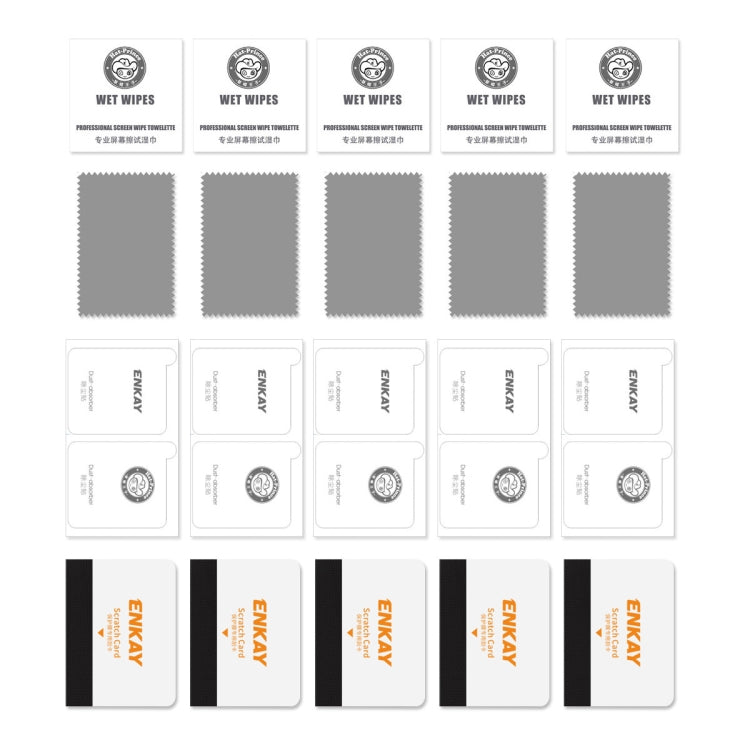 5pcs ENKAY 3D Curved Full Glue Hot Bending Tempered Glass Full Film, For Huawei P60 Pro / Art(5pcs)