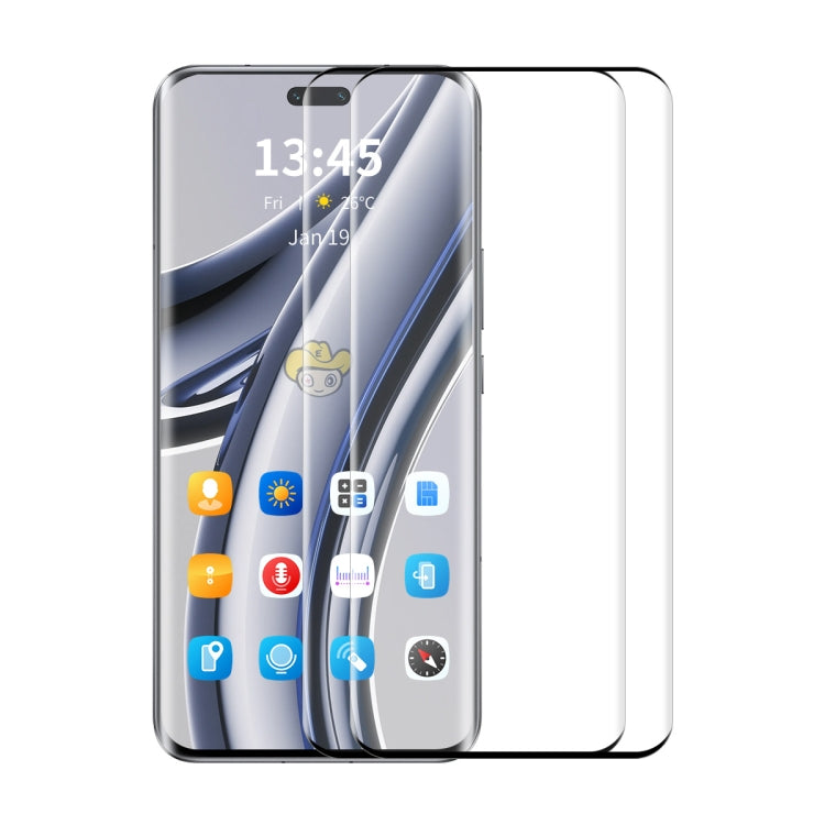 2pcs ENKAY 3D Hot Bending Side Glue Tempered Glass Full Film, For Huawei Mate 70 Air, For Huawei nova 14 Ultra, For Huawei Mate 70 Pro, For Huawei nova 13 Pro, For Huawei Pura 70 Pro / 70 Pro+ / 70 Ultra, For Huawei nova 12 Pro / nova 12 Ultra         ...