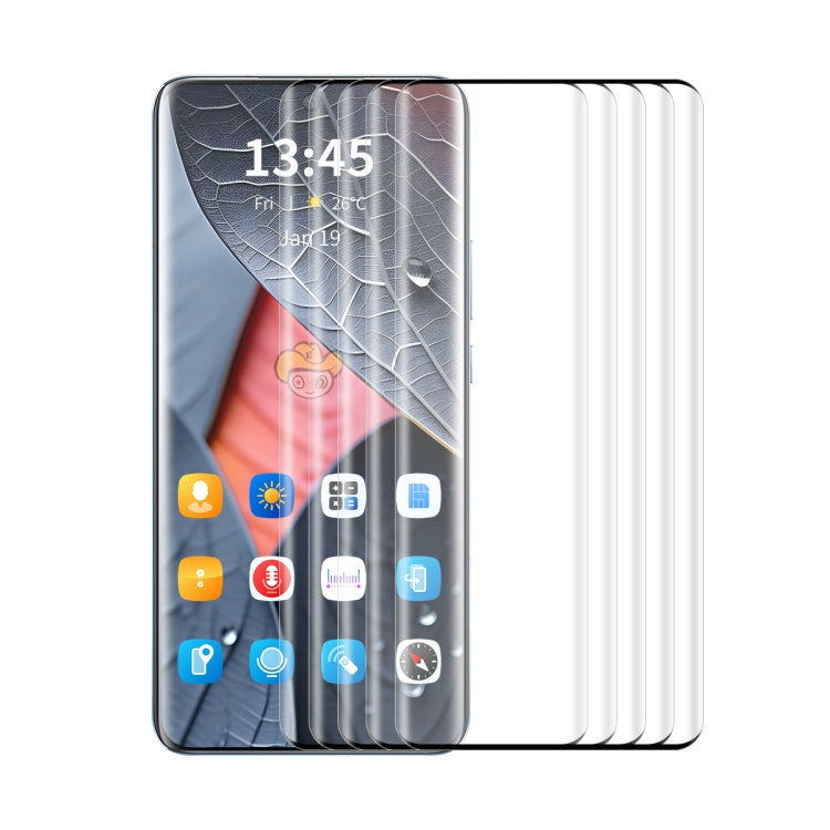 5pcs ENKAY 3D Hot Bending Side Glue Tempered Glass Full Film, For Huawei Mate 70 Air, For Huawei nova 14 Ultra, For Huawei Mate 70 Pro, For Huawei nova 13 Pro, For Huawei P60 Pro / Art, For Huawei Pura 70 Pro / 70 Pro+ / 70 Ultra                       ...