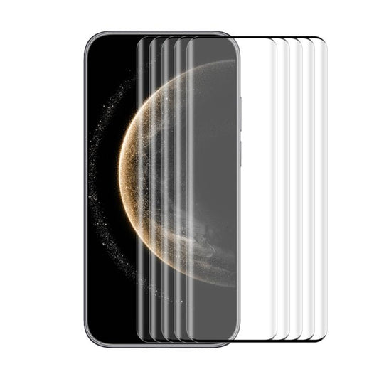 5pcs ENKAY 3D Hot Bending Side Glue Tempered Glass Full Film, For Huawei Mate 70 Air, For Huawei nova 14 Ultra, For Huawei Mate 70 Pro, For Huawei nova 13 Pro, For Huawei P60 Pro / Art, For Huawei Pura 70 Pro / 70 Pro+ / 70 Ultra