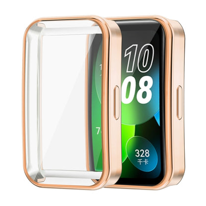 ENKAY Hat-Prince Full Coverage Electroplated Soft TPU Case with Screen Protection, For Huawei Band 10 / 9 / 8
