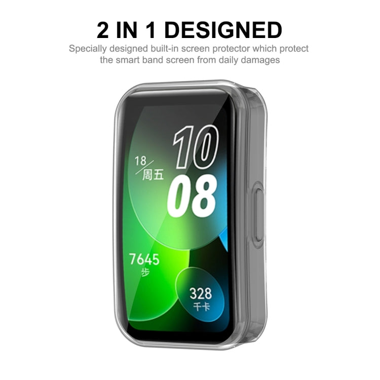 ENKAY Hat-Prince Full Coverage Transparent Soft TPU Watch Case with Screen Protection, For Huawei Band 8 / 9