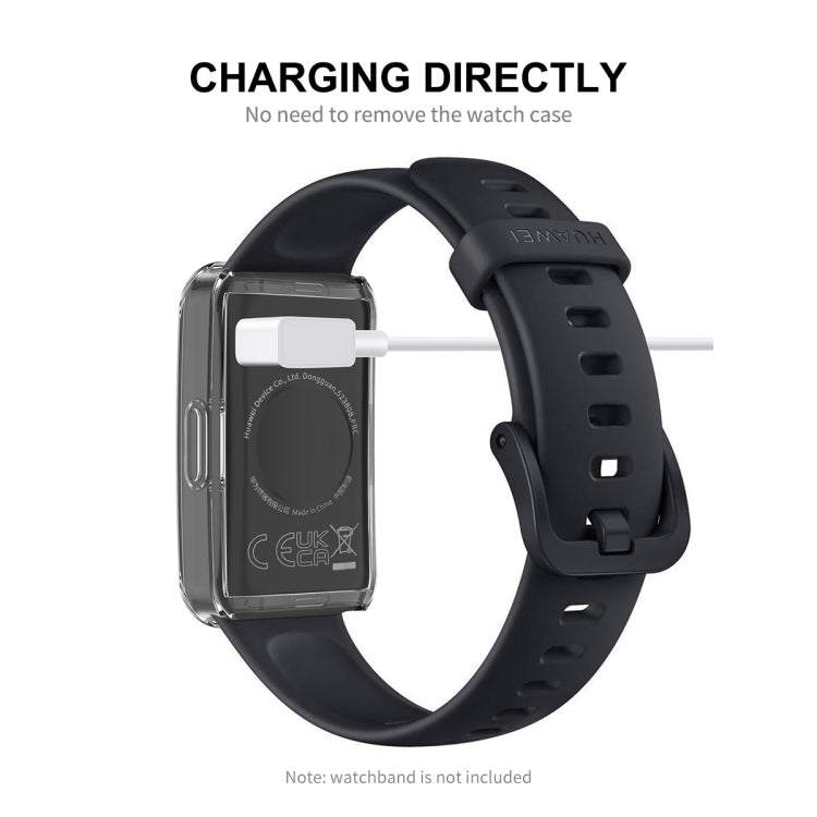 ENKAY Hat-Prince Full Coverage Transparent Soft TPU Watch Case with Screen Protection, For Huawei Band 8 / 9