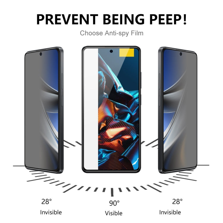ENKAY 28 Dedgree Anti-peeping Tempered Glass Full Screen Film, For Xiaomi Poco F5 Pro(1pc)