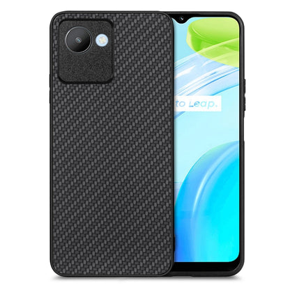 Carbon Fiber Texture Leather Back Cover Phone Case, For Realme 14 Pro+, For Realme 14 Pro, For Realme Neo7, For Realme C30