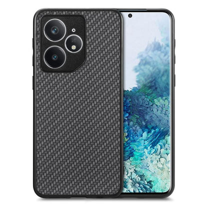 Carbon Fiber Texture Leather Back Cover Phone Case, For Realme 14 Pro+, For Realme 14 Pro, For Realme Neo7, For Realme C30
