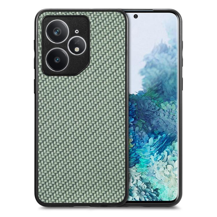 Carbon Fiber Texture Leather Back Cover Phone Case, For Realme 14 Pro+, For Realme 14 Pro, For Realme Neo7, For Realme C30
