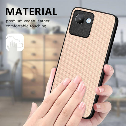 Carbon Fiber Texture Leather Back Cover Phone Case, For Realme 14 Pro+, For Realme 14 Pro, For Realme Neo7, For Realme C30