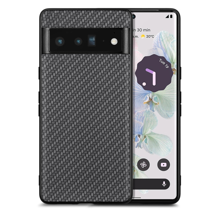 Carbon Fiber Texture Leather Back Cover Phone Case, For Google Pixel 10 Pro XL, For Google Pixel 10 / 10 Pro, For Google Pixel 9a, For Google Pixel 9 Pro XL, For Google Pixel 9 / 9 Pro, For Google Pixel 7a, For Google Pixel 6a, For Google Pixel 6 Pro  ...