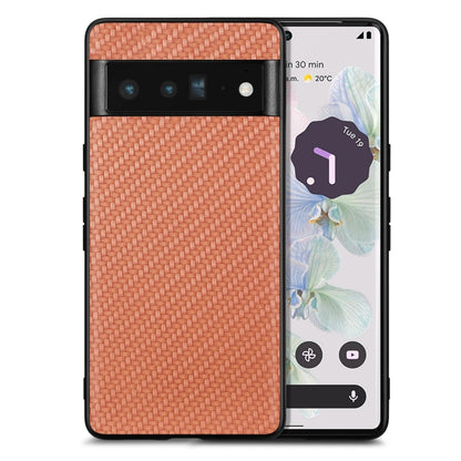 Carbon Fiber Texture Leather Back Cover Phone Case, For Google Pixel 10 Pro XL, For Google Pixel 10 / 10 Pro, For Google Pixel 9a, For Google Pixel 9 Pro XL, For Google Pixel 9 / 9 Pro, For Google Pixel 7a, For Google Pixel 6a, For Google Pixel 6 Pro  ...