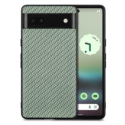 Carbon Fiber Texture Leather Back Cover Phone Case, For Google Pixel 10 Pro XL, For Google Pixel 10 / 10 Pro, For Google Pixel 9a, For Google Pixel 9 Pro XL, For Google Pixel 9 / 9 Pro, For Google Pixel 7a, For Google Pixel 6a, For Google Pixel 6 Pro  ...
