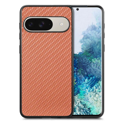 Carbon Fiber Texture Leather Back Cover Phone Case, For Google Pixel 10 Pro XL, For Google Pixel 10 / 10 Pro, For Google Pixel 9a, For Google Pixel 9 Pro XL, For Google Pixel 9 / 9 Pro, For Google Pixel 7a, For Google Pixel 6a, For Google Pixel 6 Pro  ...