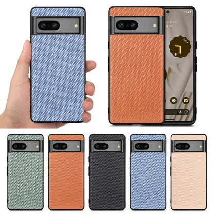 Carbon Fiber Texture Leather Back Cover Phone Case, For Google Pixel 10 Pro XL, For Google Pixel 10 / 10 Pro, For Google Pixel 9a, For Google Pixel 9 Pro XL, For Google Pixel 9 / 9 Pro, For Google Pixel 7a, For Google Pixel 6a, For Google Pixel 6 Pro  ...