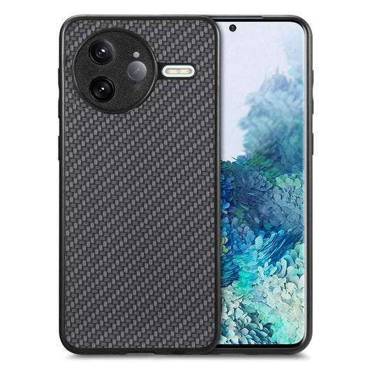 Carbon Fiber Texture Leather Back Cover Phone Case