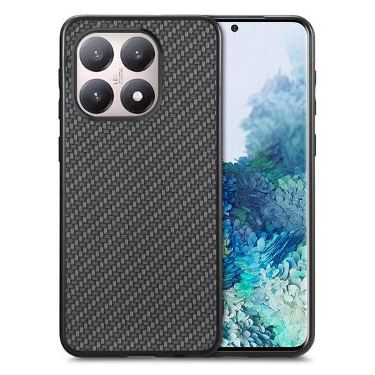 Carbon Fiber Texture Leather Back Cover Phone Case