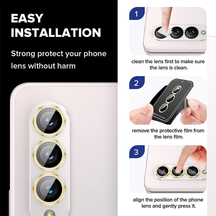 ENKAY Hat-Prince 9H Rear Lens Aluminium Alloy Tempered Glass Film, For Samsung Galaxy Z Fold5 / A25 5G, For Samsung Galaxy Z Flip5