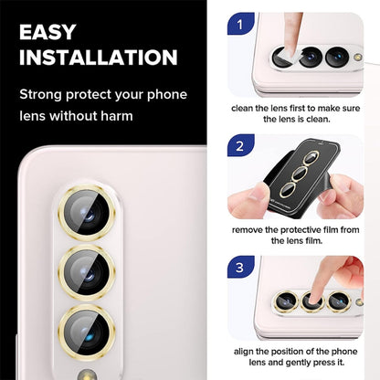 ENKAY Hat-Prince 9H Rear Lens Aluminium Alloy Tempered Glass Film, For Samsung Galaxy Z Fold5 / A25 5G, For Samsung Galaxy Z Flip5