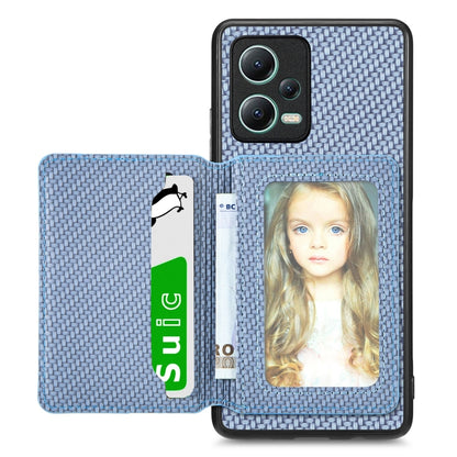Carbon Fiber Magnetic Card Bag Phone Case, For Redmi Note 13 5G, For Redmi Note 13 Pro 5G, For Redmi Note 12 5G, For Redmi 12C, For Xiaomi 13 Pro, For Xiaomi 13, For Xiaomi Poco M5 4G, For Redmi Note 11T Pro 5G, For Redmi Note 10 4G