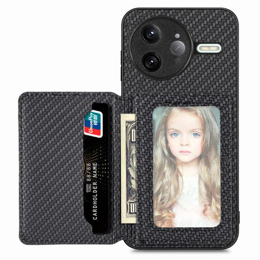 Carbon Fiber Magnetic Card Bag Phone Case, For Redmi K80 Pro / Poco F7 Ultra, For Redmi K80 / Poco F7 Pro, For Redmi Turbo 4, For Xiaomi Poco X7 Pro, For Xiaomi 15 Pro, For Xiaomi 15, For Redmi Note 14 5G, For Redmi Note 14 Pro+ 5G���������������������...