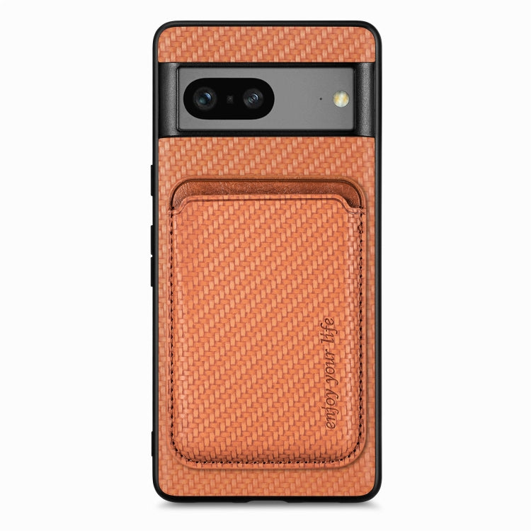 Carbon Fiber Leather Card Magsafe Phone Case, For Google Pixel 10 Pro XL, For Google Pixel 9 Pro XL, For Google Pixel 10 / 10 Pro, For Google Pixel 9 / 9 Pro, For Google Pixel 9a, For Google Pixel 7 Pro, For Google Pixel 7, For Google Pixel 6