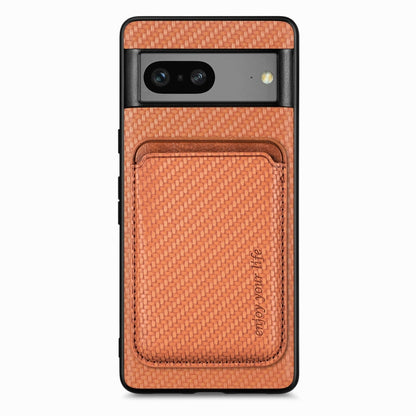 Carbon Fiber Leather Card Magsafe Phone Case, For Google Pixel 10 Pro XL, For Google Pixel 9 Pro XL, For Google Pixel 10 / 10 Pro, For Google Pixel 9 / 9 Pro, For Google Pixel 9a, For Google Pixel 7 Pro, For Google Pixel 7, For Google Pixel 6
