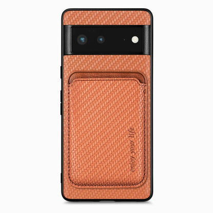 Carbon Fiber Leather Card Magsafe Phone Case, For Google Pixel 10 Pro XL, For Google Pixel 9 Pro XL, For Google Pixel 10 / 10 Pro, For Google Pixel 9 / 9 Pro, For Google Pixel 9a, For Google Pixel 7 Pro, For Google Pixel 7, For Google Pixel 6