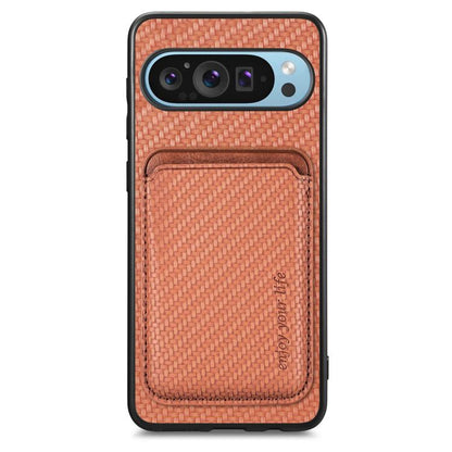Carbon Fiber Leather Card Magsafe Phone Case, For Google Pixel 10 Pro XL, For Google Pixel 9 Pro XL, For Google Pixel 10 / 10 Pro, For Google Pixel 9 / 9 Pro, For Google Pixel 9a, For Google Pixel 7 Pro, For Google Pixel 7, For Google Pixel 6