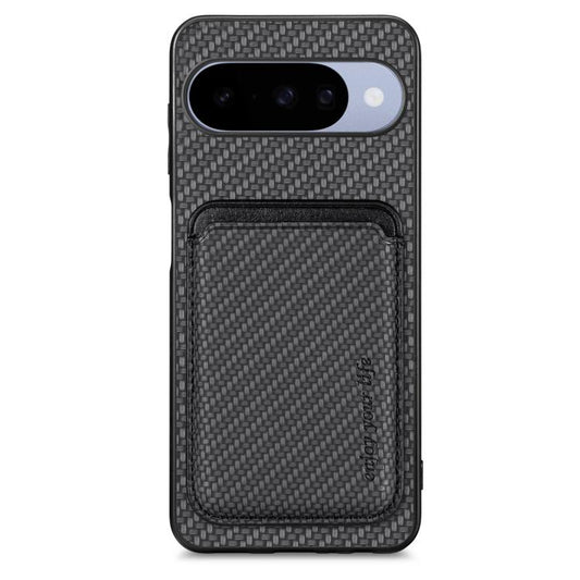 Carbon Fiber Leather Card Magsafe Phone Case, For Google Pixel 11 Pro XL, For Google Pixel 11, For Google Pixel 11 Pro, For Google Pixel 10 Pro XL, For Google Pixel 9 Pro XL, For Google Pixel 10 / 10 Pro, For Google Pixel 9 / 9 Pro, For Google Pixel 9a...
