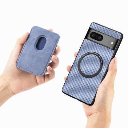 Carbon Fiber Leather Card Magsafe Phone Case, For Google Pixel 10 Pro XL, For Google Pixel 9 Pro XL, For Google Pixel 10 / 10 Pro, For Google Pixel 9 / 9 Pro, For Google Pixel 9a, For Google Pixel 7 Pro, For Google Pixel 7, For Google Pixel 6
