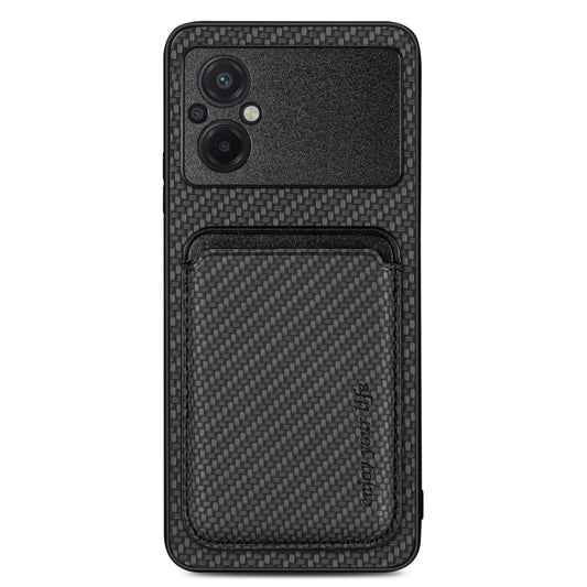 Carbon Fiber Leather Card Magnetic Phone Case, For Xiaomi Poco M5 4G, For Xiaomi Redmi Note 11T Pro 5G, For Xiaomi Redmi Note 10 4G