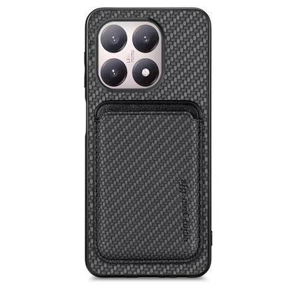 Carbon Fiber Leather Card Magnetic Phone Case