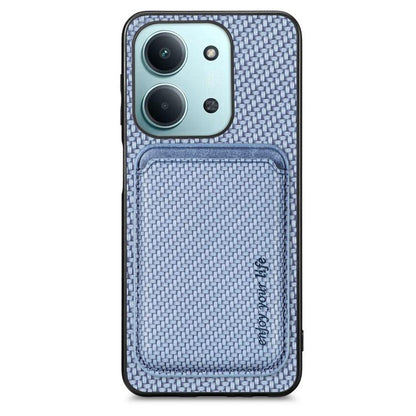 Carbon Fiber Leather Card Magnetic Phone Case