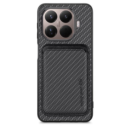 Carbon Fiber Leather Card Magnetic Phone Case