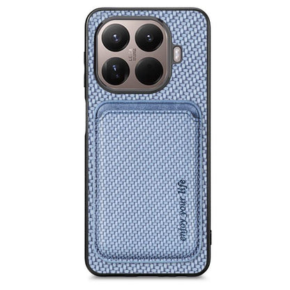 Carbon Fiber Leather Card Magnetic Phone Case