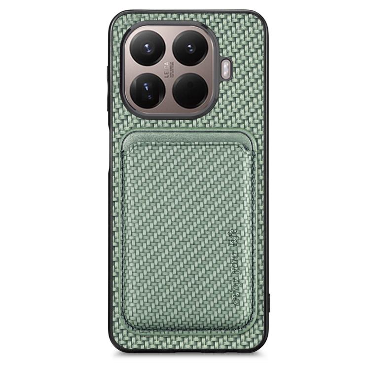 Carbon Fiber Leather Card Magnetic Phone Case