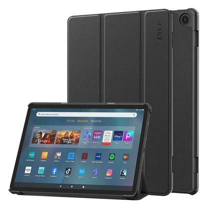ENKAY ENKAY Tri-fold Custer Texture Leather Smart Tablet Case, For Amazon Fire Max 11, For Amazon Fire HD 10 2023