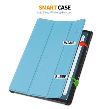 ENKAY ENKAY Tri-fold Custer Texture Leather Smart Tablet Case, For Amazon Fire Max 11, For Amazon Fire HD 10 2023