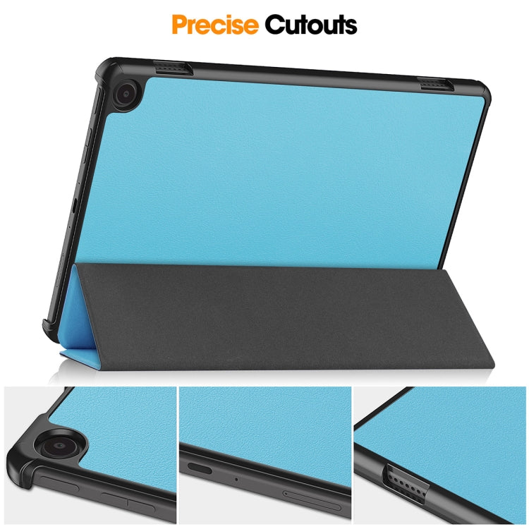 ENKAY ENKAY Tri-fold Custer Texture Leather Smart Tablet Case, For Amazon Fire Max 11, For Amazon Fire HD 10 2023