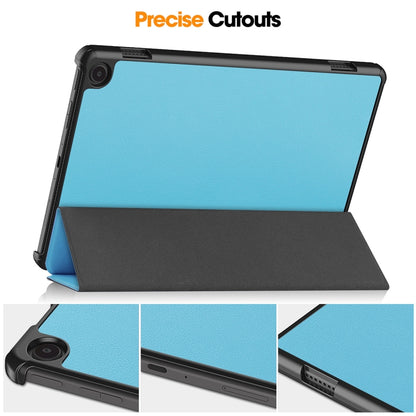 ENKAY ENKAY Tri-fold Custer Texture Leather Smart Tablet Case, For Amazon Fire Max 11, For Amazon Fire HD 10 2023